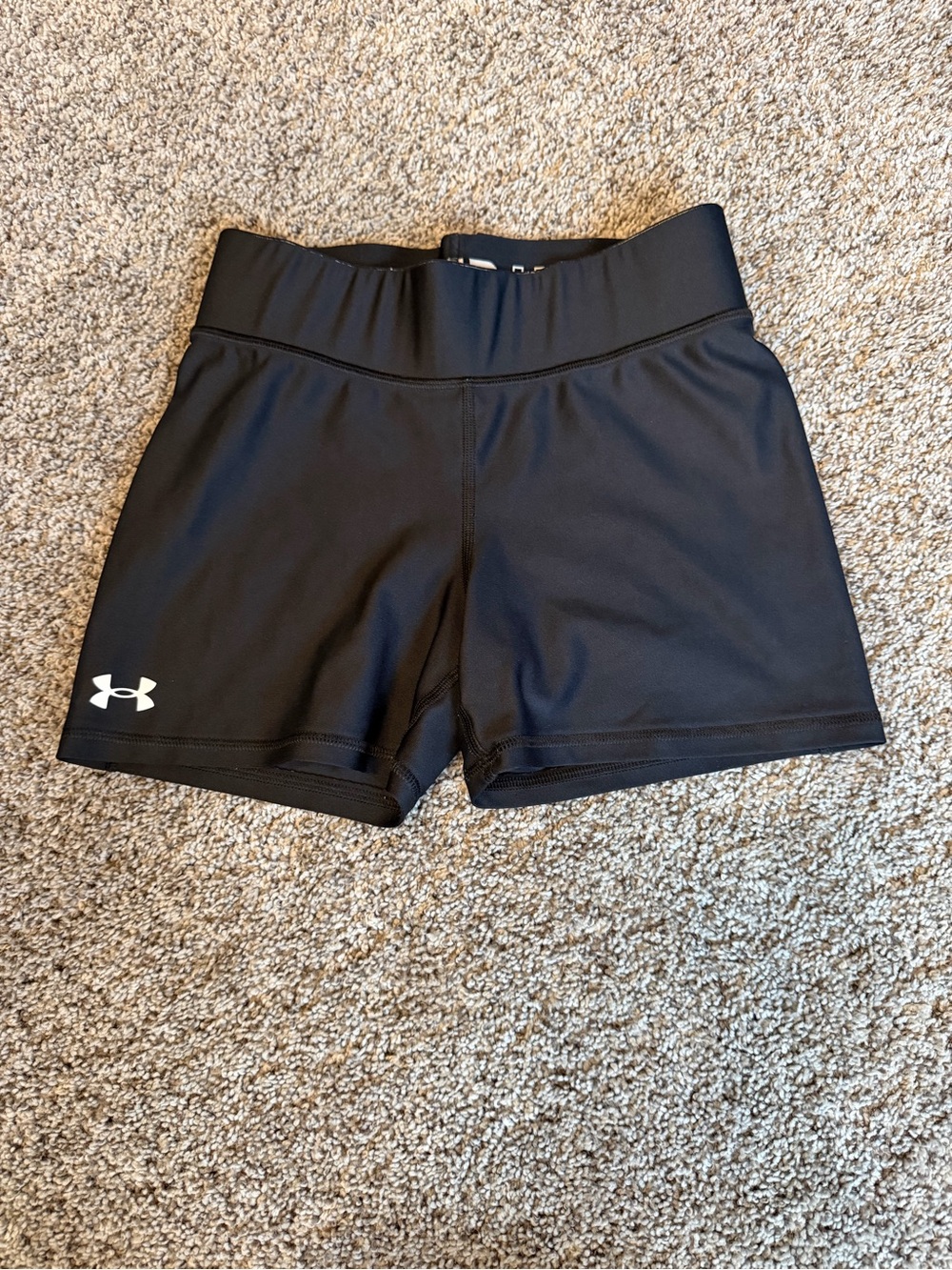 Under Armour Black Athletic Performance Shorts with Logo